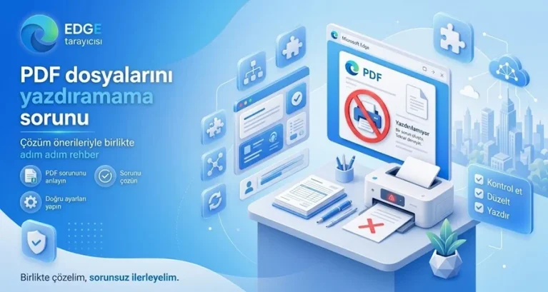 Edge PDF Yazdırma Sorunu ve Çözümleri