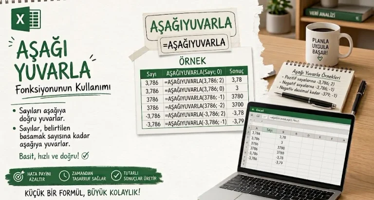 AŞAĞIYUVARLA Fonksiyonu