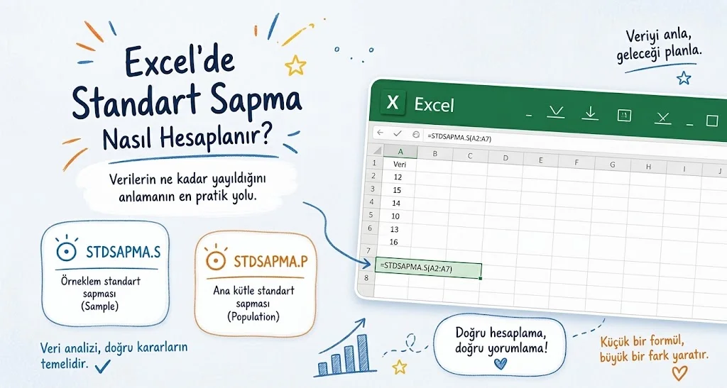 Excel Standart Sapma Hesaplama