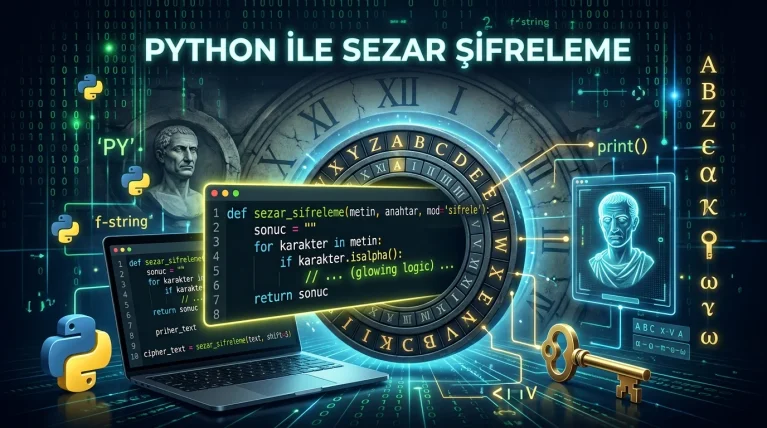 Python ile Sezar Şifreleme