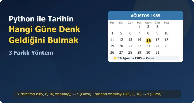 Python ile tarih bulma