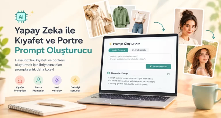 Ücretsiz AI Portre Prompt Oluşturucu: ChatGPT, Midjourney ve Stable Diffusion İçin Hazır Promptlar