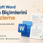 word metin biçimlendirmesini temizleme