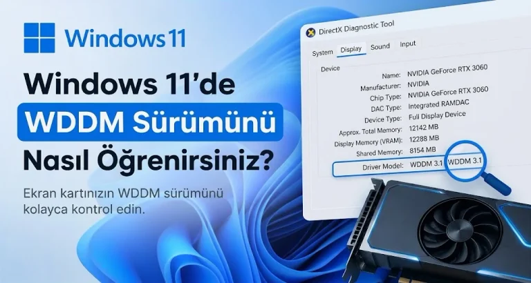 WDDM Sürümünü Öğrenme
