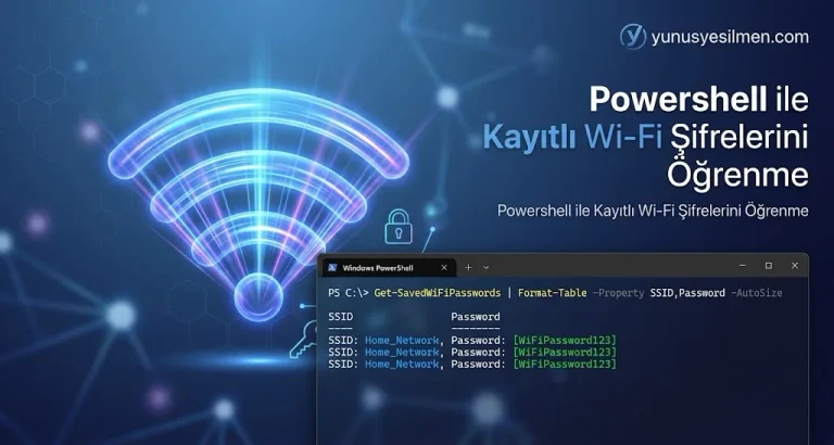 PowerShell WiFi Şifresi Öğrenme