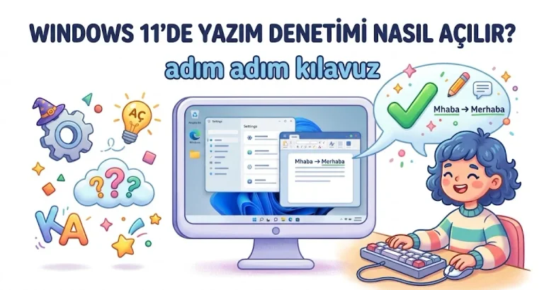 Windows 11 Yazım Denetimini Açma