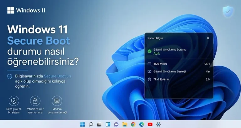 Windows 11 secure boot kontol etme