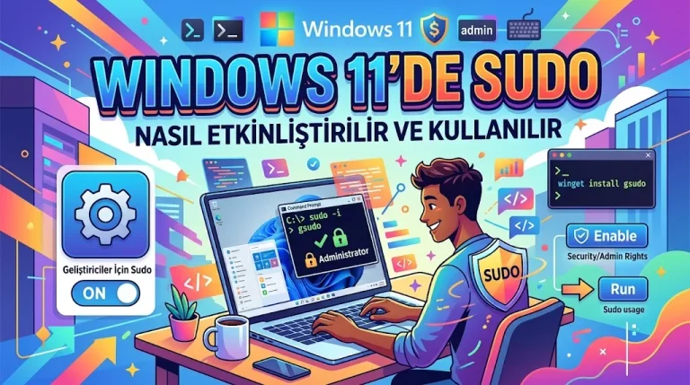 Windows 11 sudo etkinleştirme