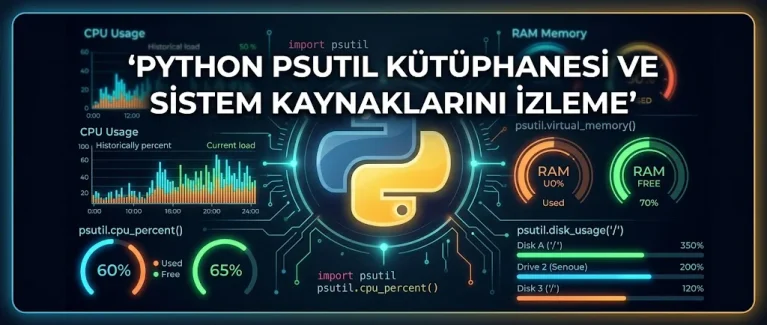 psutil kütüphanesi ile sistem kaynaklarını izleme